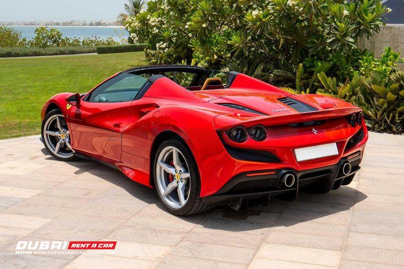 Red Ferrari F8 Tributo Spyder 2021