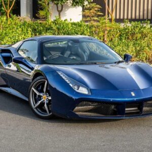 Blue Ferrari 488 2018