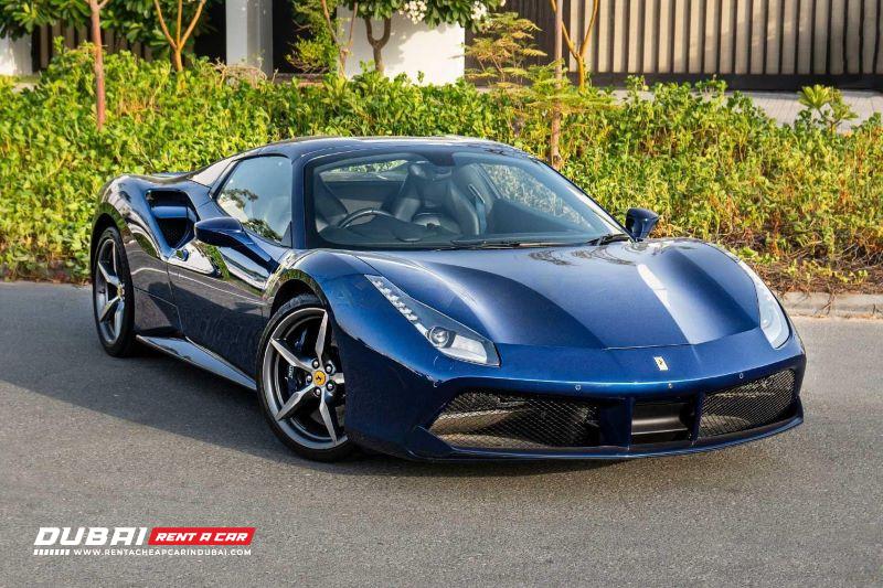 Blue Ferrari 488 2018