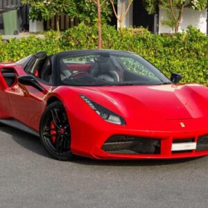 Red Ferrari 488 Spider 2017