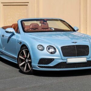 Blue Bentley Continental GT Convertible 2018